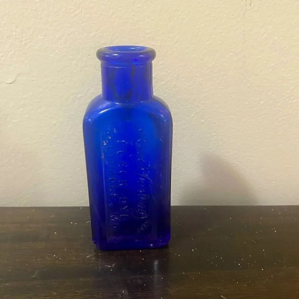 Vintage Everlasting Black Dye Baltimore Maryland glass jar